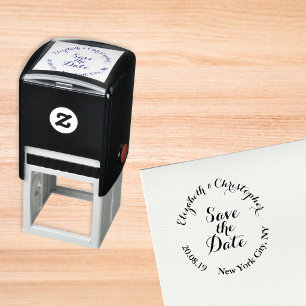 Sello Automático Crear guión elegante personalizado para guardar la