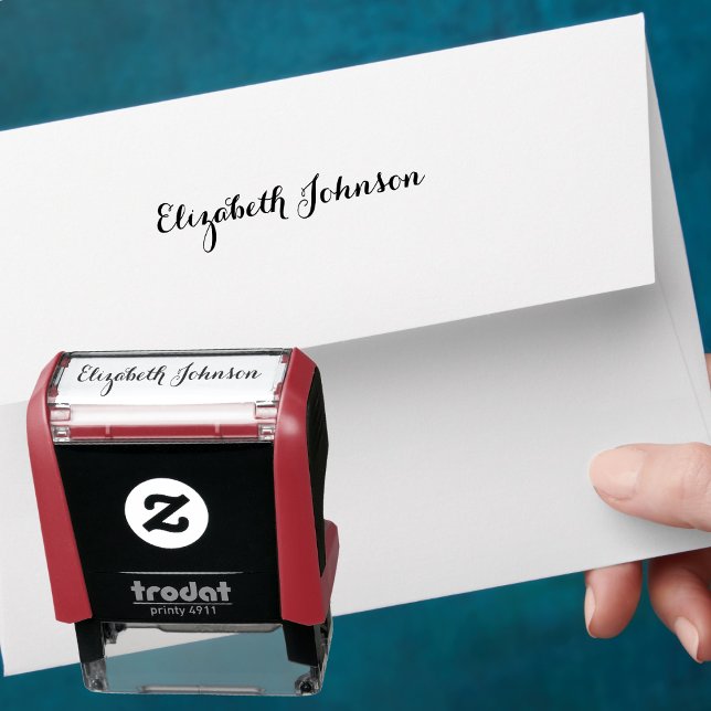 Sello Automático Crear nombre de firma personalizado elegante (Create Custom Personalized Elegant Signature Name Self-inking Stamp)