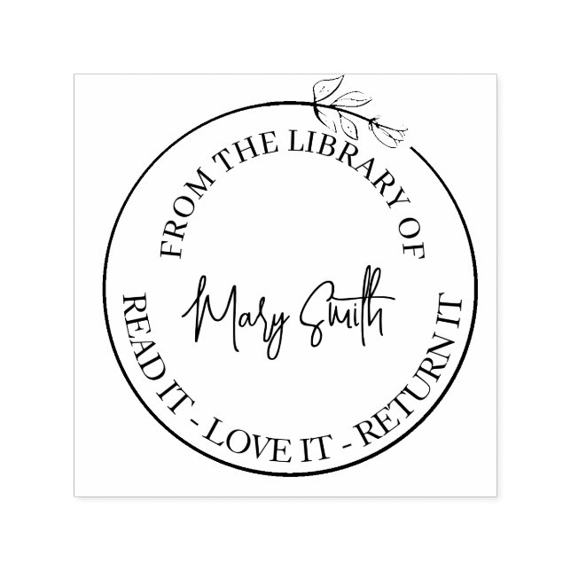 Sello Automático crear pegatinas personalizadas para libros | Etiqu (Diseño)