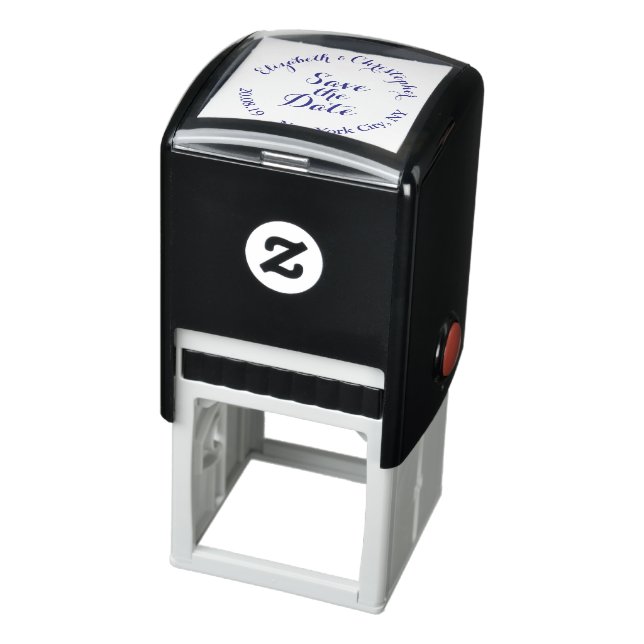 Sello Automático Crear Personalizado Elegant Script Wedding Guardar (Producto)