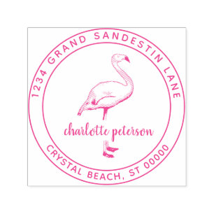 Sello Automático Crear propia dirección de retorno de playa Flaming