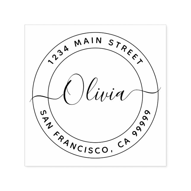 Sello Automático Crear su propia dirección de devolución (Diseño)