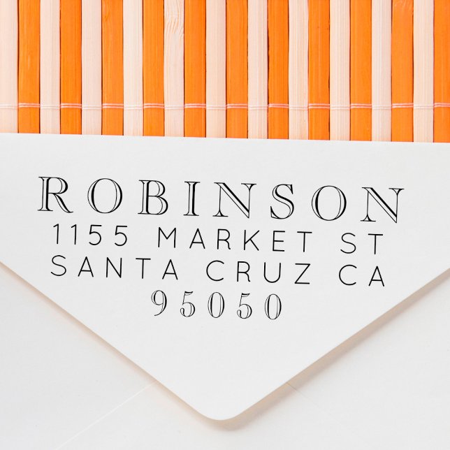 Sello Automático Crear su propia dirección de devolución de apellid (Subido por el creador)