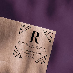 Sello Automático Crear su propia dirección de devolución de apellid