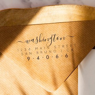 Sello Automático Crear su propia dirección de devolución de familia