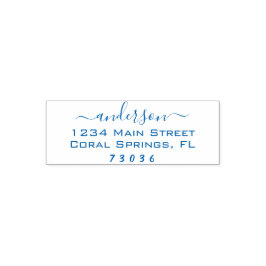 Sello Automático Crear su propia dirección de devolución de familia