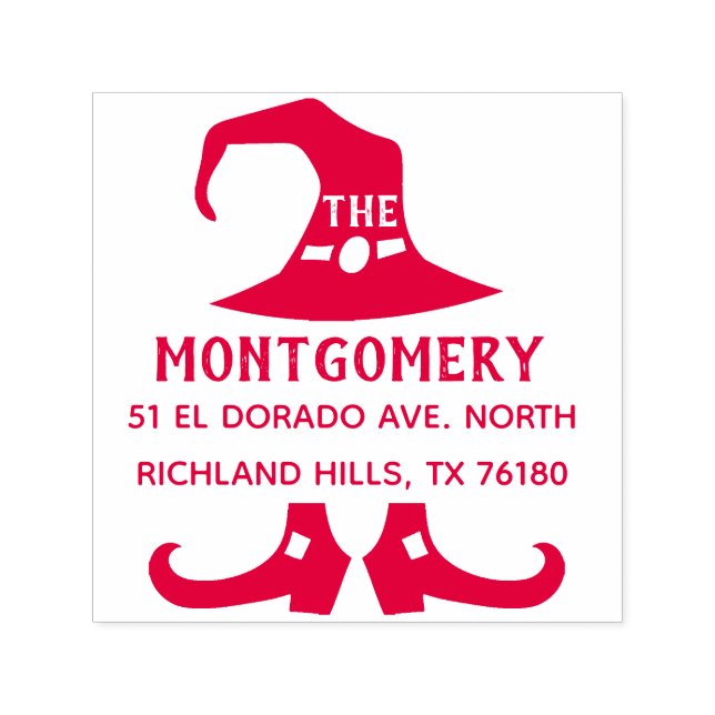 Sello Automático Crear su propia dirección de devolución de Hallowe (Diseño)