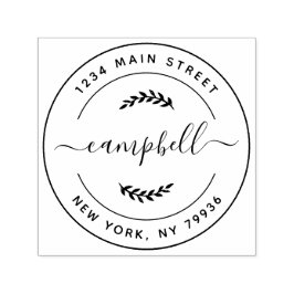 Sello Automático Crear su propia dirección de devolución de nombre 