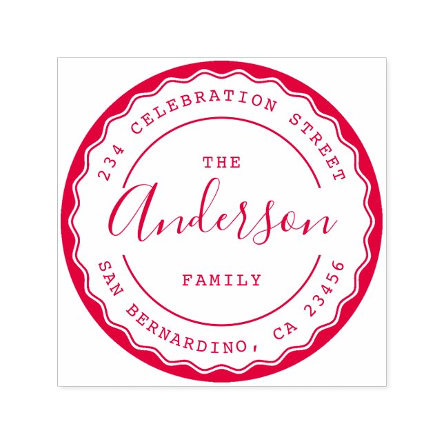 Sello Automático Crear su propia dirección de devolución de nombre  (Diseño)