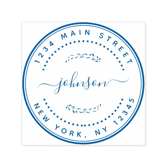 Sello Automático Crear su propia dirección de devolución de nombre  (Diseño)