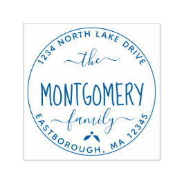 Sello Automático Crear su propia dirección de devolución de nombre 