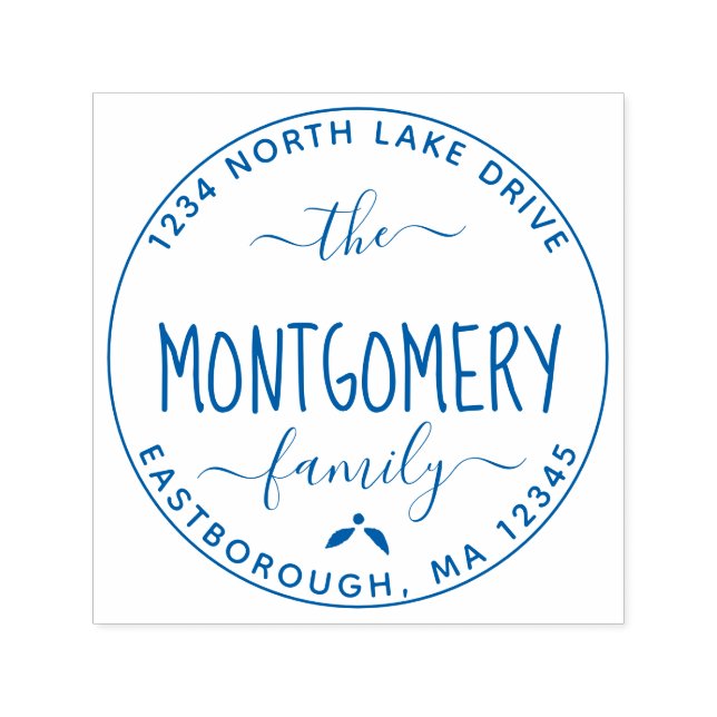 Sello Automático Crear su propia dirección de devolución de nombre  (Diseño)