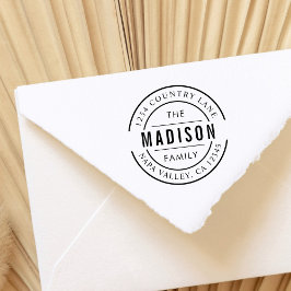 Sello Automático Crear su propia dirección de devolución de nombre 