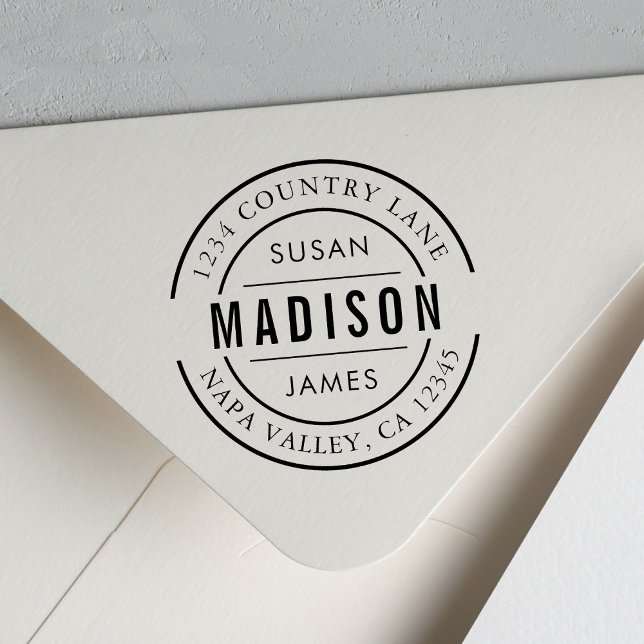 Sello Automático Crear su propia dirección de devolución de nombre  (Subido por el creador)