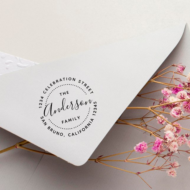 Sello Automático Crear su propia dirección de devolución de nombre  (Subido por el creador)