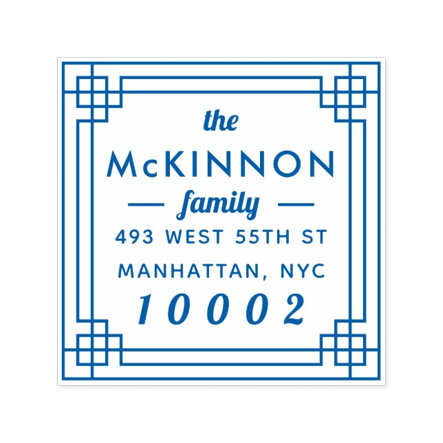 Sello Automático Crear su propia dirección de devolución de nombre  (Diseño)