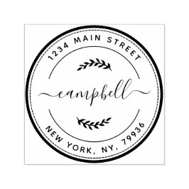 Sello Automático Crear su propia dirección de devolución de nombre 