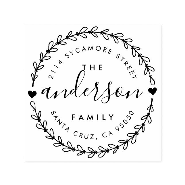 Sello Automático Crear su propia dirección de devolución de nombre  (Diseño)