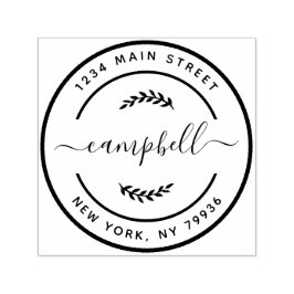 Sello Automático Crear su propia dirección de devolución de nombre 