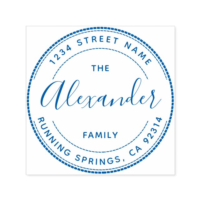 Sello Automático Crear su propia dirección de devolución de nombre  (Diseño)