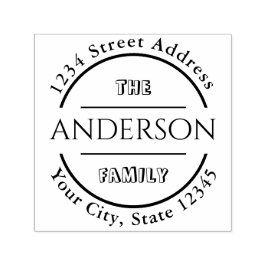 Sello Automático Crear su propia dirección de devolución de redonde