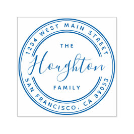 Sello Automático Crear su propia dirección de devolución de redonde