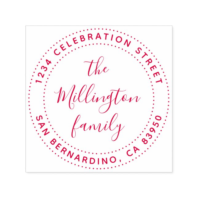 Sello Automático Crear su propia dirección de devolución de script  (Diseño)