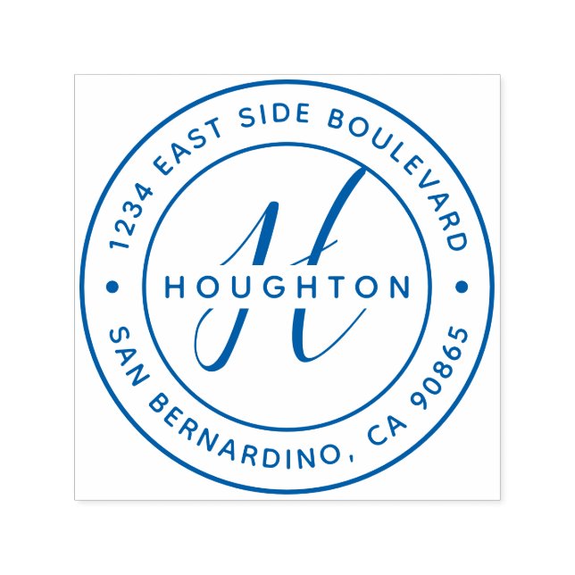 Sello Automático Crear su propia dirección de devolución moderna de (Diseño)