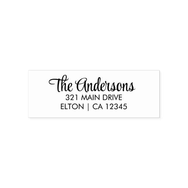 Sello Automático Crear su propia dirección de devolución personaliz (Diseño)