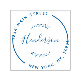 Sello Automático Crear su propia dirección de devolución redonda mo