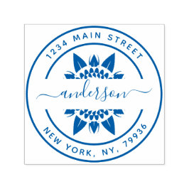 Sello Automático Crear su propia dirección de devolución redonda mo