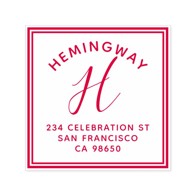 Sello Automático Crear su propia dirección de retorno de script de  (Diseño)