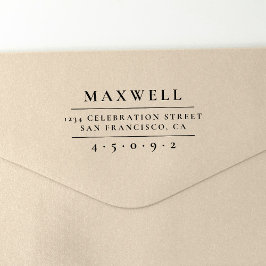 Sello Automático Crear su propia elegante dirección de devolución d