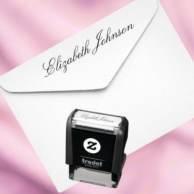 Sello Automático Crear su propia firma personalizada (Create Your Own Signature Personalized Self-inking Stamp)