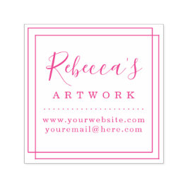 Sello Automático Crear su propia obra de arte de nombre de Personal