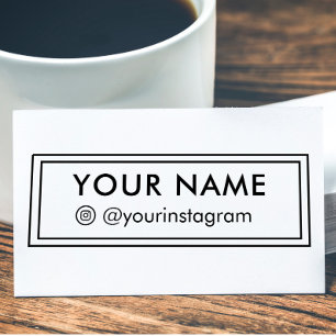 Sello Automático Crear su propio contacto de Instagram y nombre per