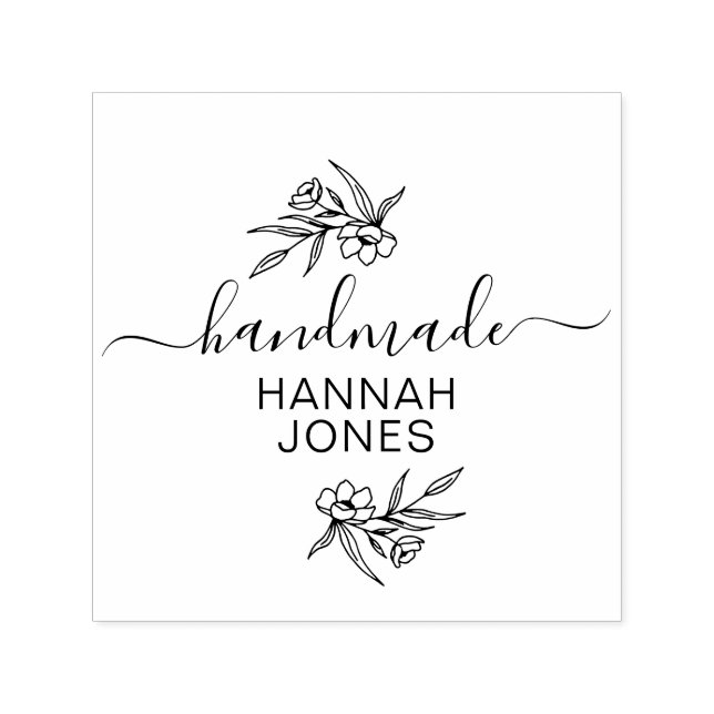 Sello Automático Crear su propio negocio a mano (Diseño)