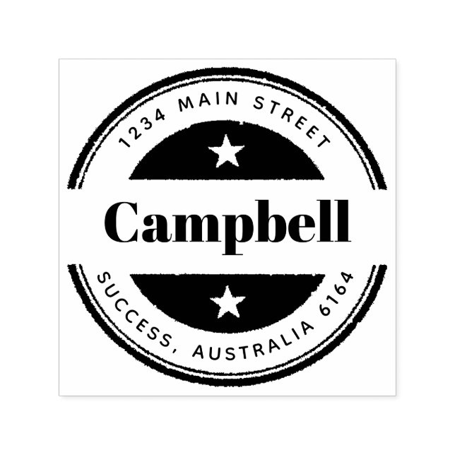 Sello Automático Crear su propio nombre de dirección de devolución  (Diseño)