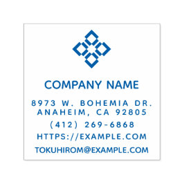 Sello Automático Crear su propio nombre de empresa cuadrada