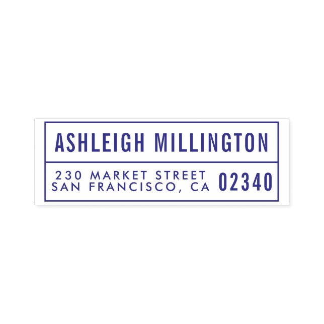 Sello Automático Crear su propio nombre negrita y dirección de devo (Diseño)