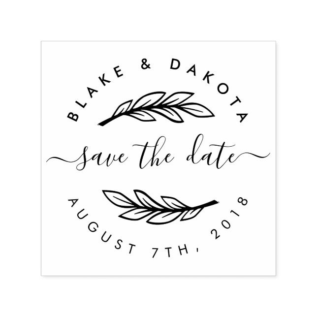 Sello Automático Crear Su Propio Personalizado Rústico Moderno Guar (Diseño)