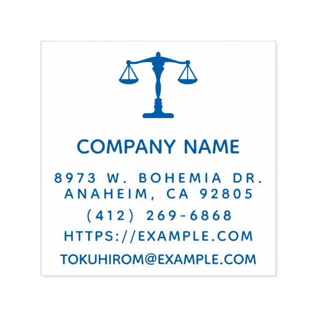 Sello Automático Crear tu propia firma de abogados (Diseño)