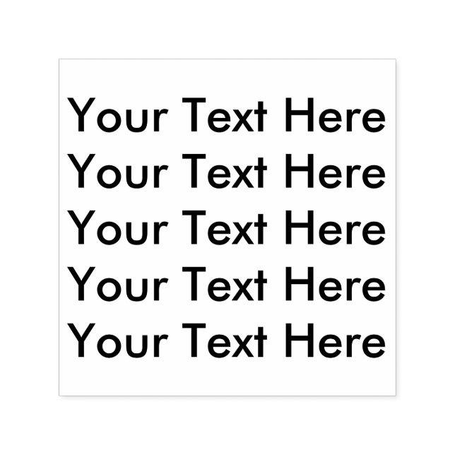 Sello Automático Cree aquí su propio texto personalizado (Diseño)