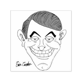 Sello Automático creepy businessman with money ears