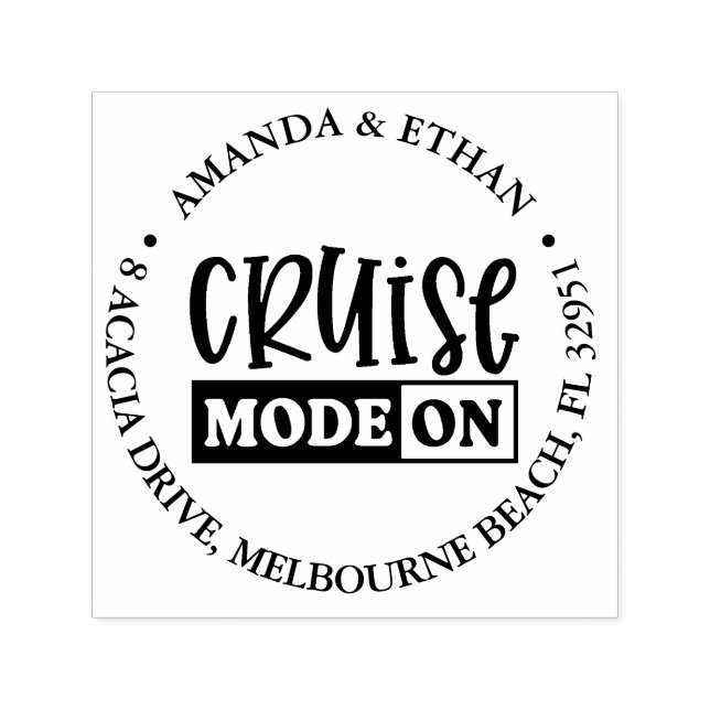 Sello Automático Cruceros Náuticos Sobre El Tema (Diseño)