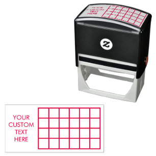 Sello Automático Cuadro modificable de tabla de cuadrícula Oficina