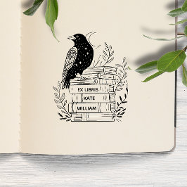 Sello Automático Cuervo Ex libris