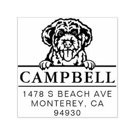 Sello Automático Cuidada dirección de perro Personalizado de agua p