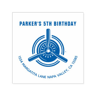 Sello Automático Cumpleaños del avión