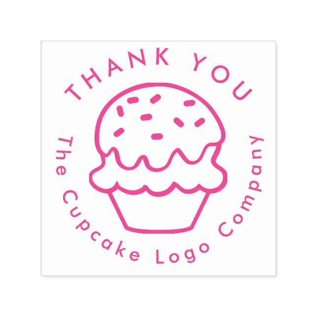 Sello Automático cupcake logo design  (Diseño)